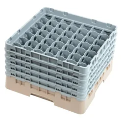Cambro Gläserspülkorb beige mit 49 Fächern max Glashöhe 25,7cm