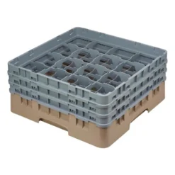 Cambro Gläserspülkorb beige mit 16 Fächern max Glashöhe 17,4cm