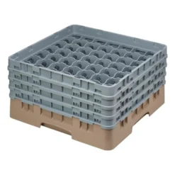 Cambro Gläserspülkorb beige mit 49 Fächern max Glashöhe 21,5cm