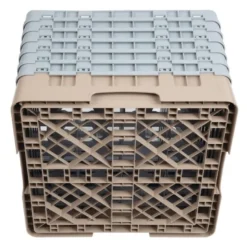 Cambro Gläserspülkorb beige mit 16 Fächern max Glashöhe 29,8cm
