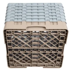 Cambro Gläserspülkorb beige mit 16 Fächern max Glashöhe 29,8cm
