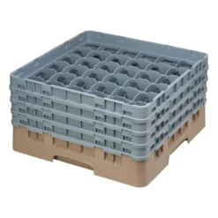 Cambro Gläserspülkorb beige mit 36 Fächern max Glashöhe 21,5cm