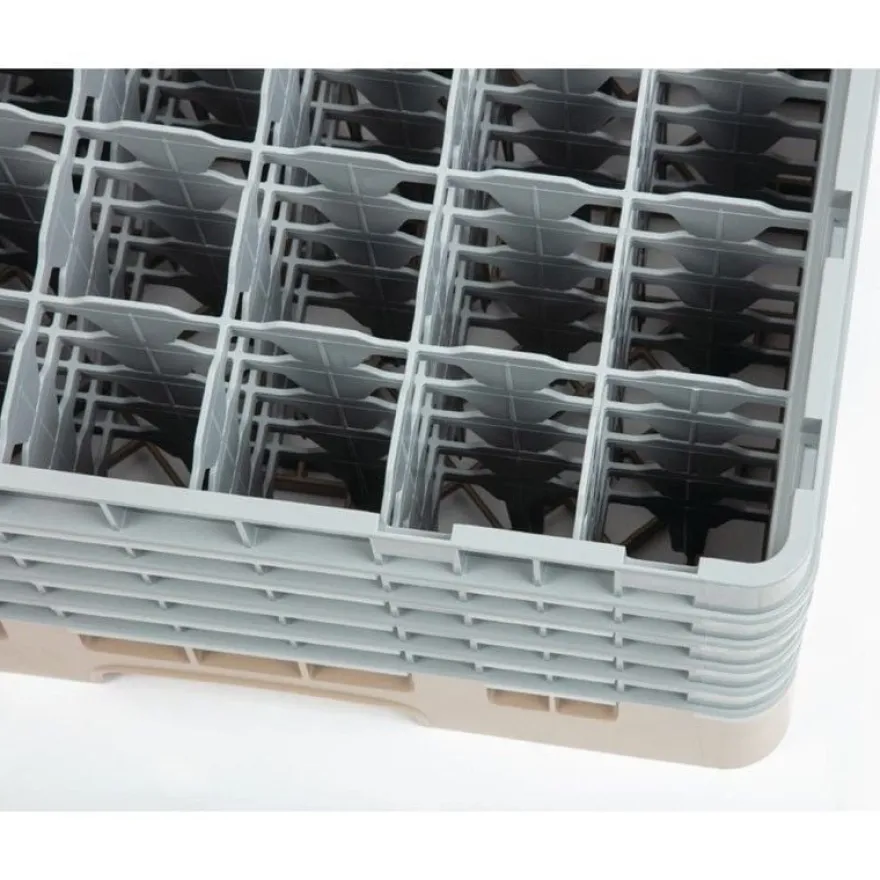 Cambro Gläserspülkorb beige mit 36 Fächern max Glashöhe 25,7cm