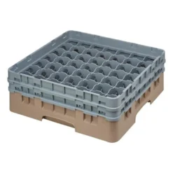 Cambro Gläserspülkorb beige mit 49 Fächern max Glashöhe 13,3cm