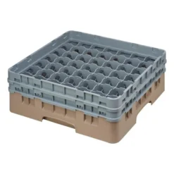 Cambro Gläserspülkorb beige mit 49 Fächern max Glashöhe 13,3cm