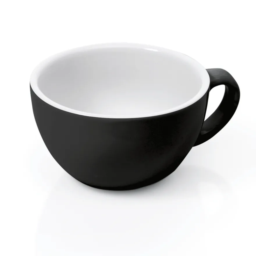 Cappuccino Obertasse Italia Black, 0,2 ltr., Porzellan