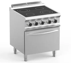 Ceranherd Dexion Lux- 700 - 70/73 mit Elektrobackofen - 4 runde Kochflächen - 13,9 kW