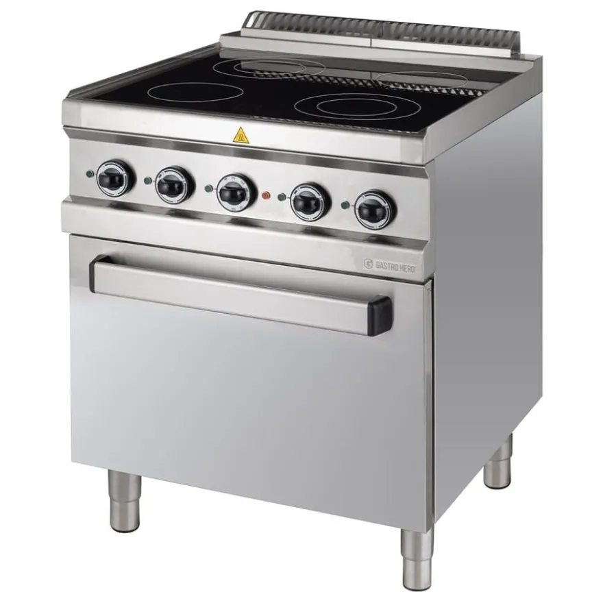 Ceranherd Serie 700 - 70/70 mit Elektrobackofen - 13,9 kW