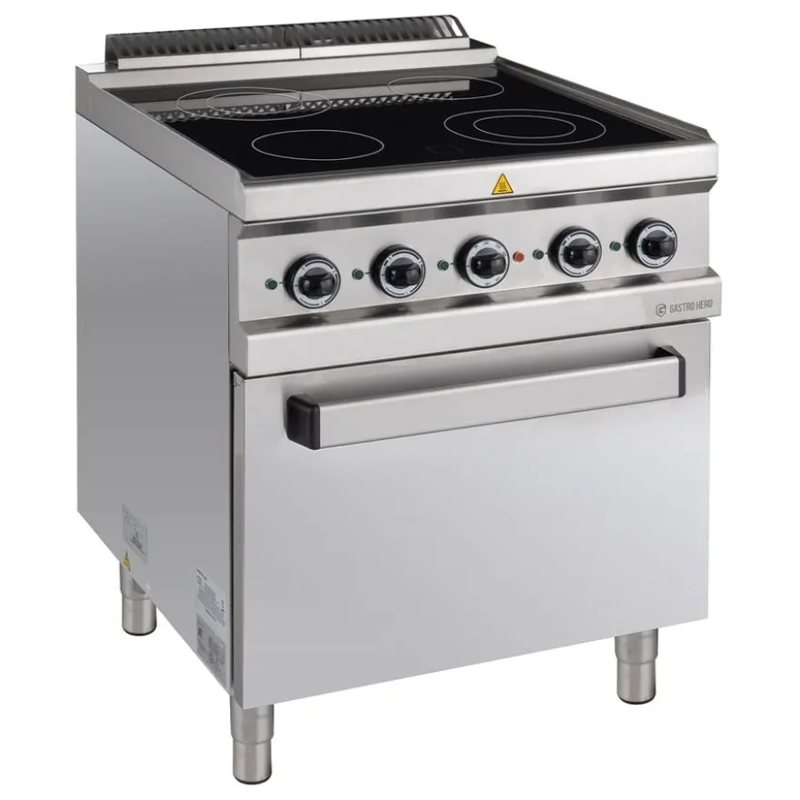 Ceranherd Serie 700 - 70/70 mit Elektrobackofen - 13,9 kW