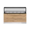CLASSIC LINE Bain-Marie 5x 1/1GN, 180x88x134cm, schwarzer Granit, LED Beleuchtung