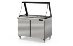 Coreco Saladette US Range 1200 - 2/0 mit Glasaufsatz