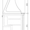 Coreco Saladette US Range 700 - 1/0 mit Glasaufsatz