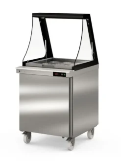 Coreco Saladette US Range 700 - 1/0 mit Glasaufsatz