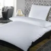 Deckenbezug, Satin Feinstreifen 10 mm - 160 x 230 cm + 30 cm HV