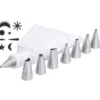Dekor-Spritztüllenset, 8 nahtlose Mini-Spritztüllen - 8-teilig