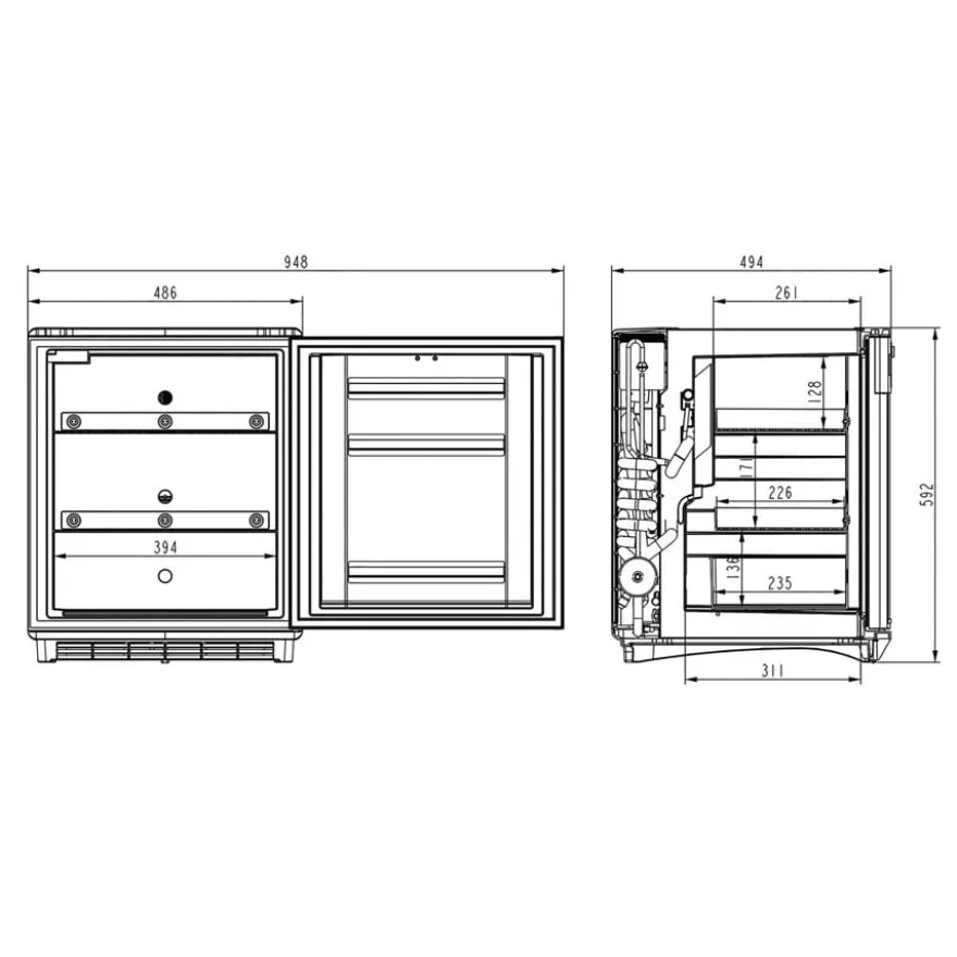 Dometic Medikamentenkühlschrank DS 601H