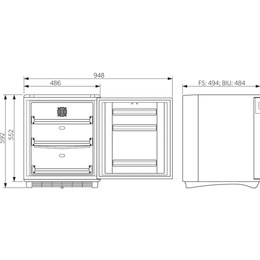 Dometic Medikamentenkühlschrank HC 502 nach DIN 13277