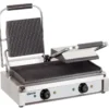 Doppel-Elektro-Kontaktgrill 3,6 kW Grillplatten gerillt