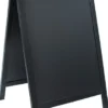 Doppeltafel 85 cm, schwarz, Fläche: 47 cm x 67 cm
