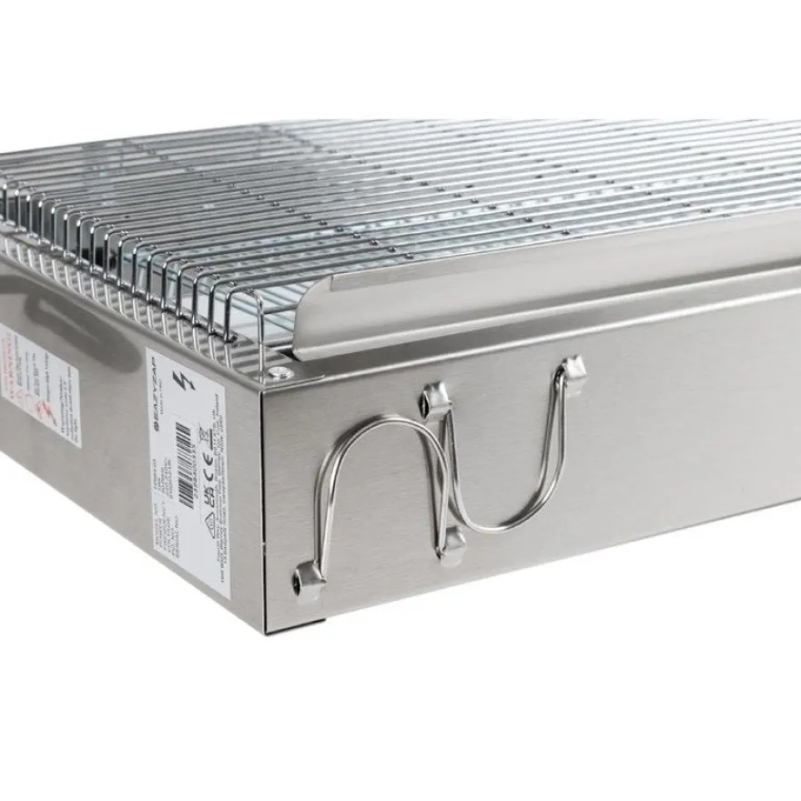 Eazyzap LED Insektenvernichter 100m² 14W, gebürsteter Edelstahl, energieeffizient