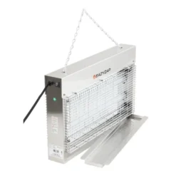 Eazyzap LED Insektenvernichter 100m² 14W, gebürsteter Edelstahl, energieeffizient