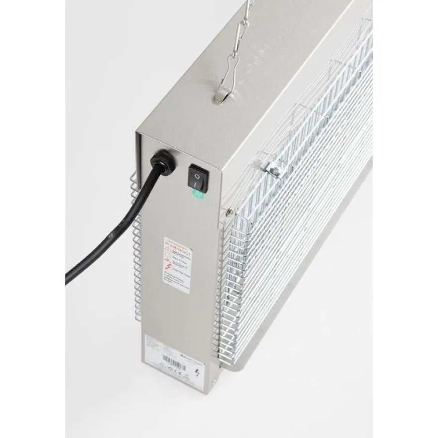 Eazyzap LED Insektenvernichter 150m² 20W, gebürsteter Edelstahl, energieeffizient