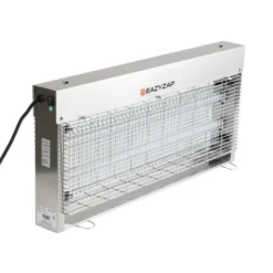 Eazyzap LED Insektenvernichter 150m² 20W, gebürsteter Edelstahl, energieeffizient