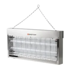Eazyzap LED Insektenvernichter 150m² 20W, gebürsteter Edelstahl, energieeffizient