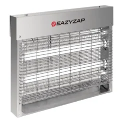 Eazyzap LED Insektenvernichter 30m² 8W, gebürsteter Edelstahl, energieeffizient