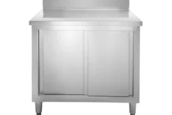Edelstahl Arbeitsschrank Basic 100x60 mit Aufkantung 100 mm