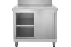Edelstahl Arbeitsschrank Basic 100x60 mit Aufkantung 100 mm