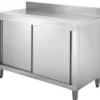 Edelstahl Arbeitsschrank Basic 160x70 mit Aufkantung 100 mm