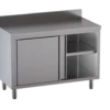 Edelstahl-Arbeitsschrank ECO 16x6 mit Aufkantung