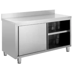 Edelstahl-Arbeitsschrank ECO 18x6 mit Aufkantung