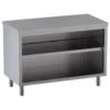 Edelstahl-Arbeitsschrank ECO 10x6 offen ohne Aufkantung