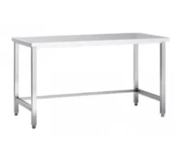 Edelstahl Arbeitstisch Eco 6x6 ohne Grundboden