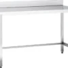 Edelstahl Arbeitstisch Eco 18x6 ohne Grundboden mit Aufkantung