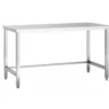 Edelstahl Arbeitstisch Eco 12x6 ohne Grundboden