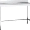 Edelstahl Arbeitstisch Eco 15x6 ohne Grundboden mit Aufkantung