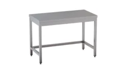 Edelstahl Arbeitstisch Eco 14x7 ohne Grundboden