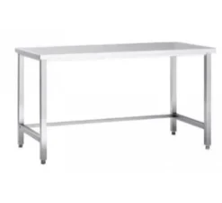 Edelstahl Arbeitstisch Eco 16x6 ohne Grundboden