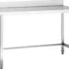 Edelstahl Arbeitstisch Eco 14x7 ohne Grundboden mit Aufkantung