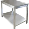 Edelstahl Arbeitstisch Profi 1000 x 600 mm - mit Grundboden