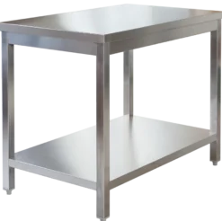 Edelstahl Arbeitstisch Profi 600 x 600 mm - mit Grundboden