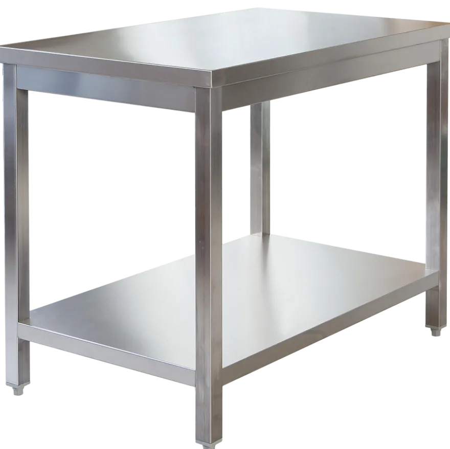Edelstahl Arbeitstisch Profi 1500 x 700 mm - mit Grundboden