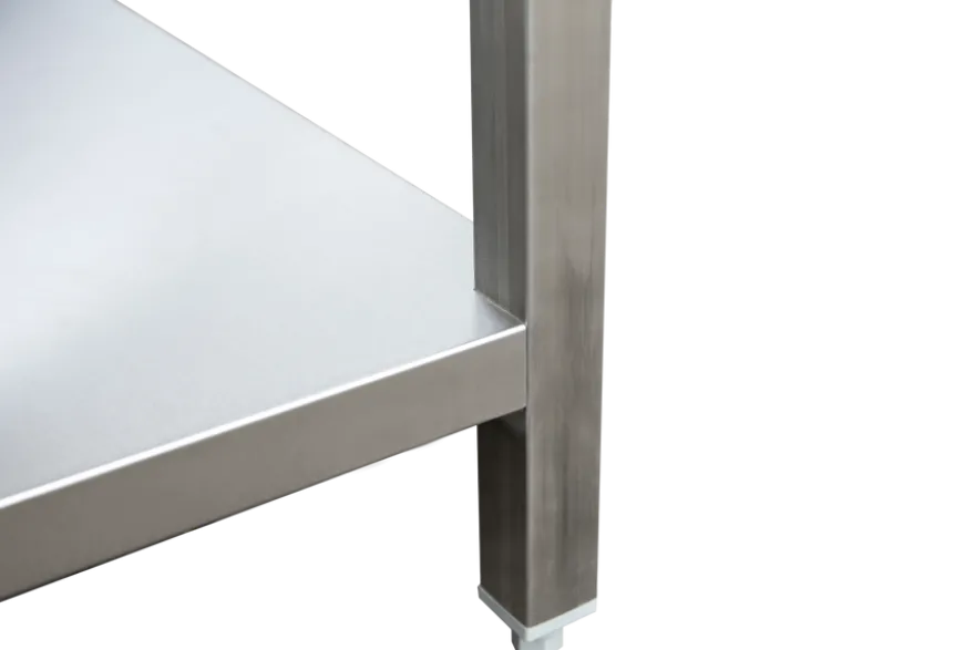 Edelstahl Arbeitstisch Profi 1500 x 700 mm - mit Grundboden
