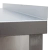 Edelstahl Arbeitstisch Profi 1500 x 600 mm - mit Grundboden und Aufkantung