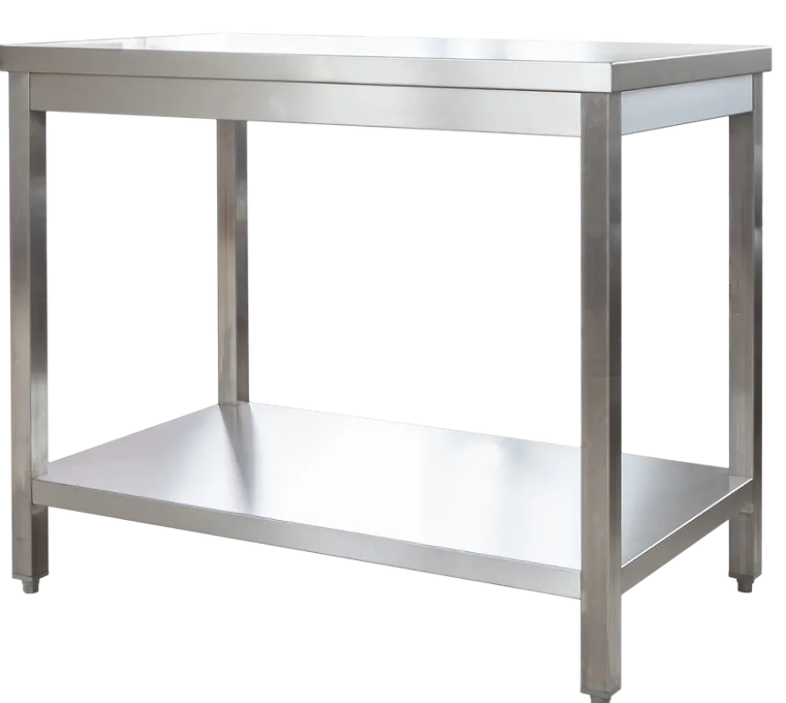 Edelstahl Arbeitstisch Profi 1000 x 700 mm - mit Grundboden