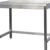 Edelstahl Arbeitstisch Profi 600 x 700 mm - mit Aufkantung