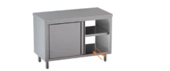 Edelstahl Durchreicheschrank ECO 12x7 mit Schiebetüren